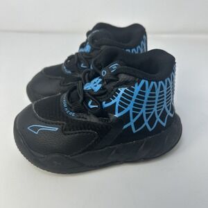 Puma MB.01 Buzz City LaMelo Ball Black Blue Toddler Infant Shoes 5C 385117-13